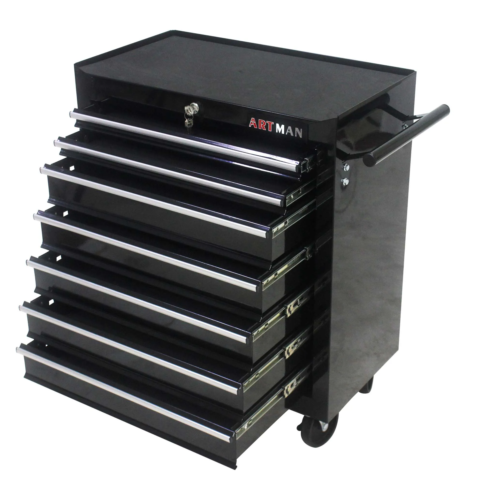 24-Inch Tool Cabinet on Wheels with 7 Drawers - ARTMAN CD2207