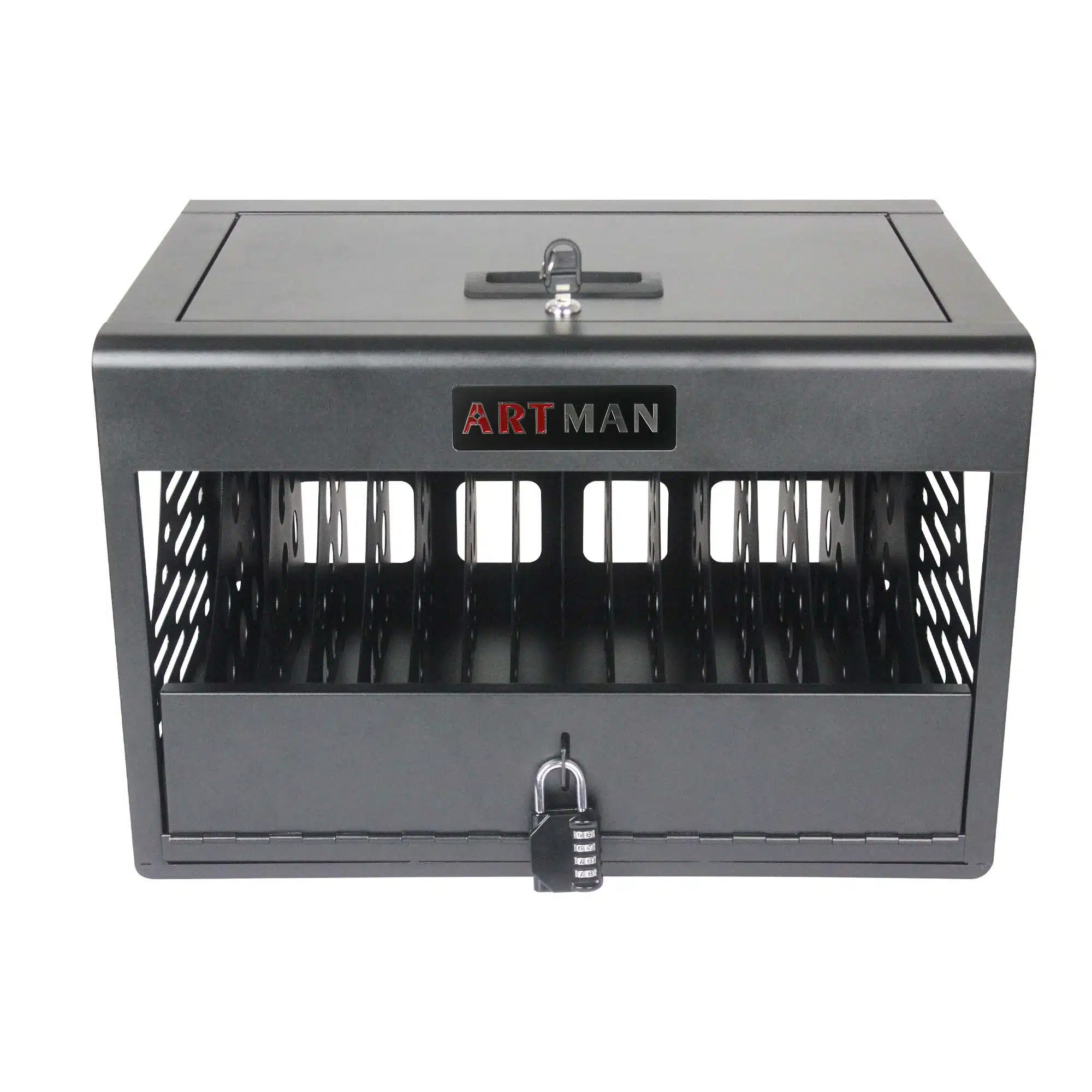 ARTMAN® B16 Wall-mountable/Stationary Tablet Charging Cart (16 Devices)